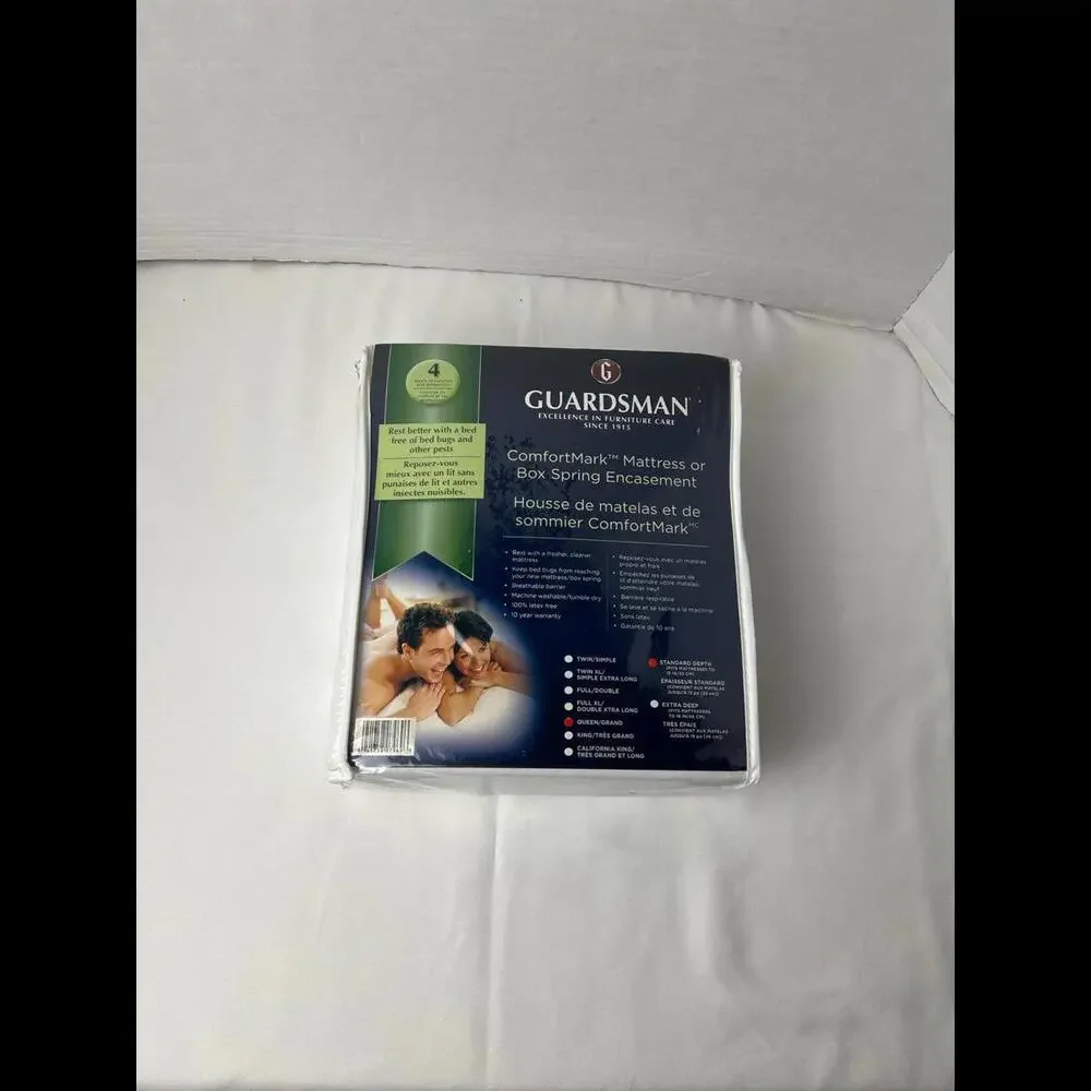 Guardsman‎ ComfortMark Mattress or Box Spring Encasement Bed Size Queen